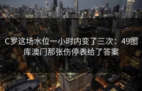 C罗这场水位一小时内变了三次：49图库澳门那张伤停表给了答案