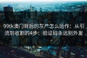 99tk澳门背后的灰产怎么运作：从引流到收割的4步：验证码永远别外发