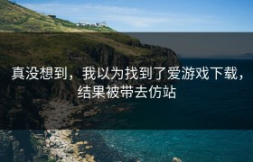 真没想到，我以为找到了爱游戏下载，结果被带去仿站