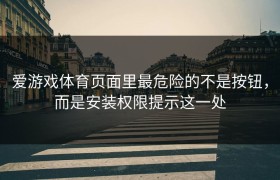 爱游戏体育页面里最危险的不是按钮，而是安装权限提示这一处